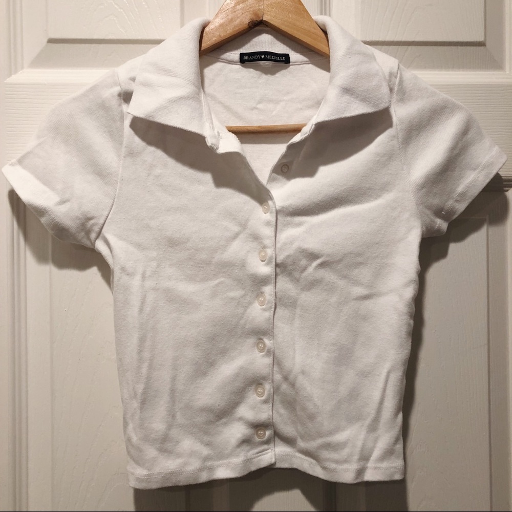 Brandy Melville Cropped Polo